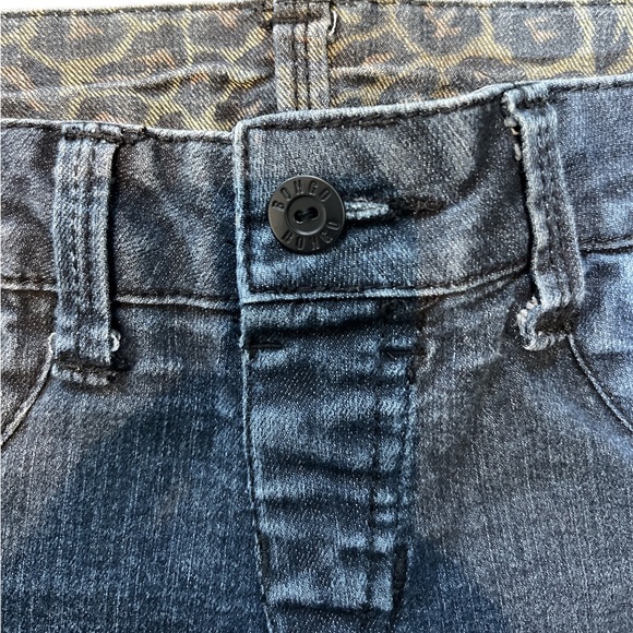 BONGO Reversible Denim Jegging, Zip Up W/Pockets. Blue & Animal Print. Sz 14 - Picture 9 of 9